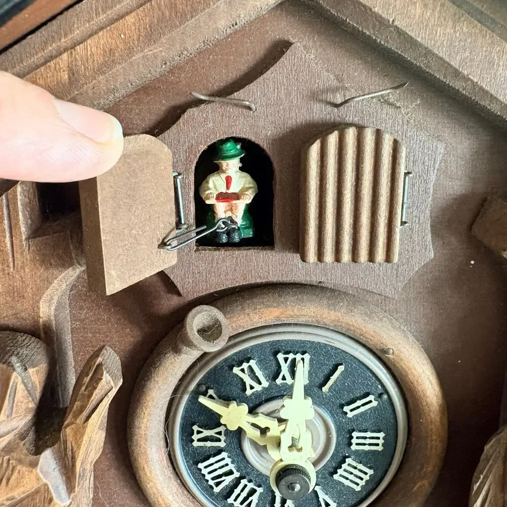Vintage Lador Edelweiss 2866 Swiss Cuckoo Clock Parts Repair Restoration